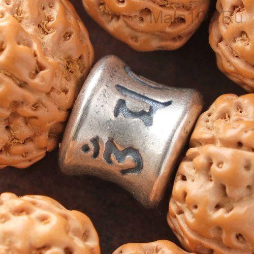 Крупноразмерные буддийские четки из рудракши 108 бусин